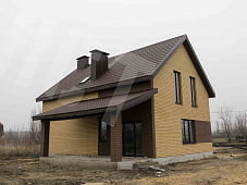 Двухэтажный дом с мансардой проект М-163