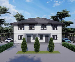 Двухэтажный дом для двух семей по 3-6 человек проект W-138