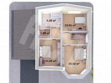 Проект двухэтажный дом с практичной планировкой проект d-186