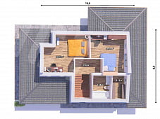 Проект современный двухэтажный дом проект м-2100